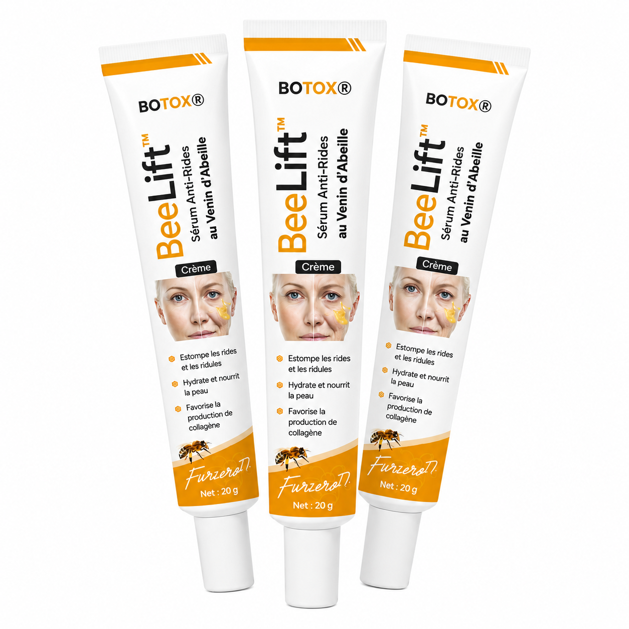 BeeLift™ Sérum Anti-Rides au Venin d’Abeille | Lissez rides, poches et cernes en 2 minutes, sans injection !