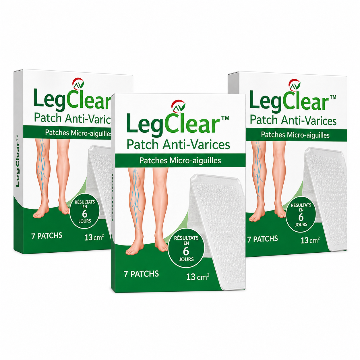 LegClear™ Patch Anti-Varices | Éliminez les varices visibles et retrouvez des jambes lisses en 7 jours chrono !