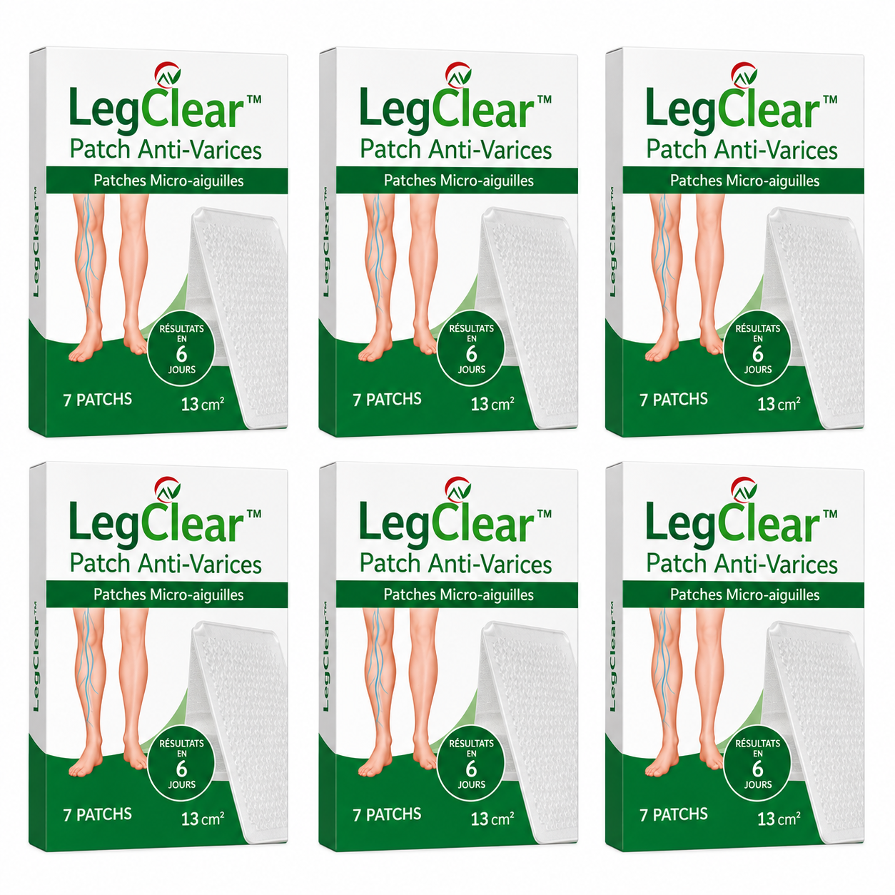 LegClear™ Patch Anti-Varices | Éliminez les varices visibles et retrouvez des jambes lisses en 7 jours chrono !