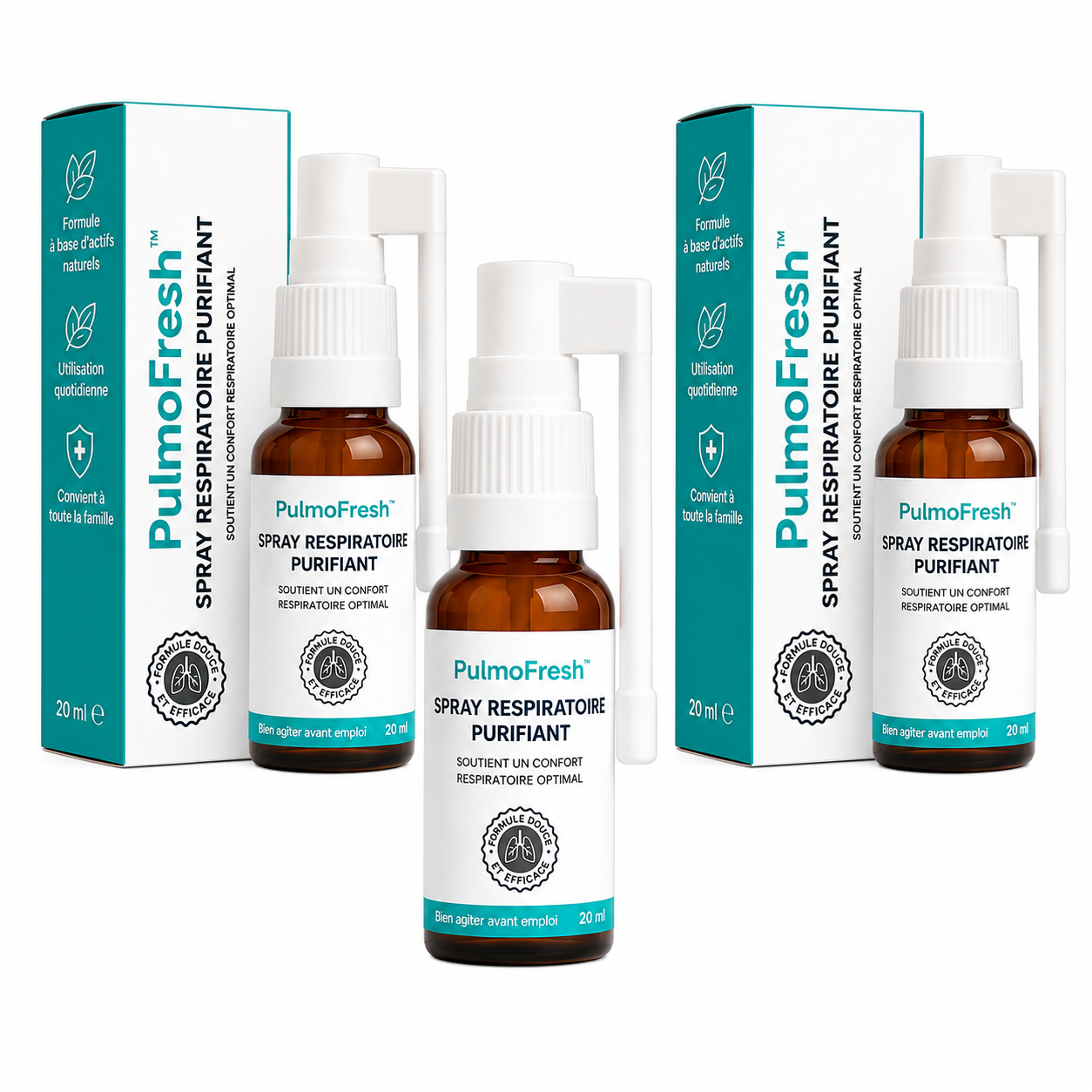 PulmoFresh™ Spray Respiratoire Purifiant | Libère les voies respiratoires et améliore votre souffle de 97% en 18 heures!