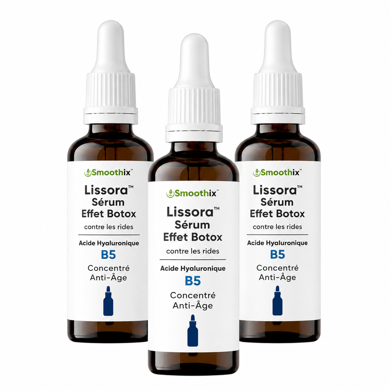 Lissora™ Sérum Effet Botox | Réduit 98 % des rides et ridules en seulement 15 heures !