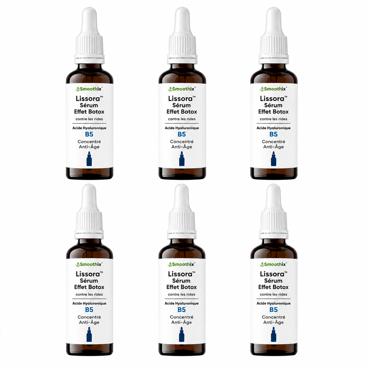 Lissora™ Sérum Effet Botox | Réduit 98 % des rides et ridules en seulement 15 heures !