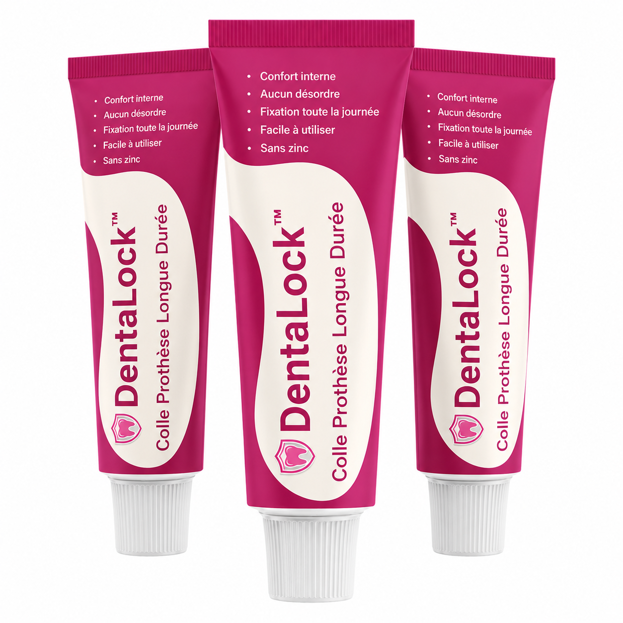 DentaLock™ Colle Prothèse Longue Durée | Fixation puissante jusqu’à 96 heures, sans zinc !