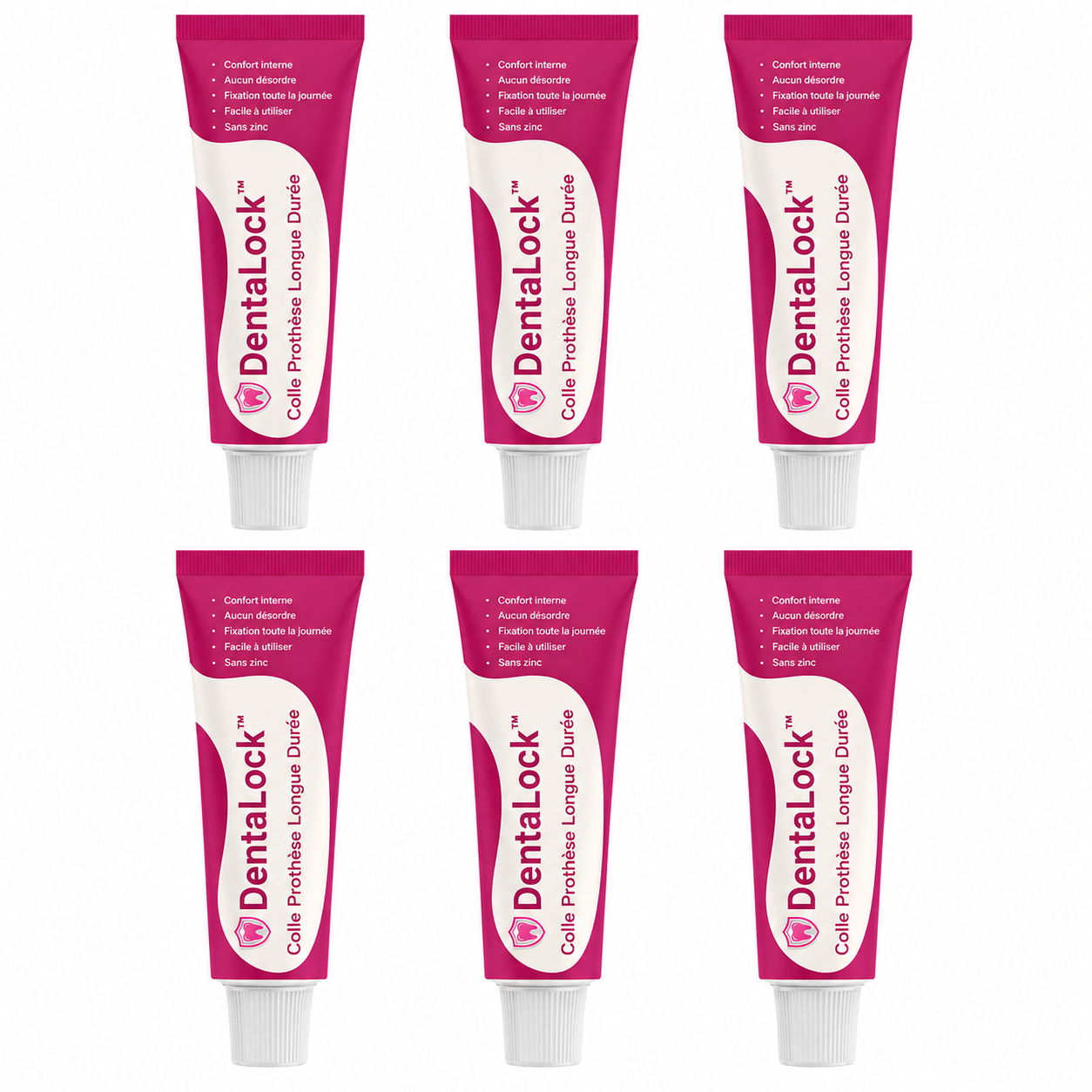 DentaLock™ Colle Prothèse Longue Durée | Fixation puissante jusqu’à 96 heures, sans zinc !