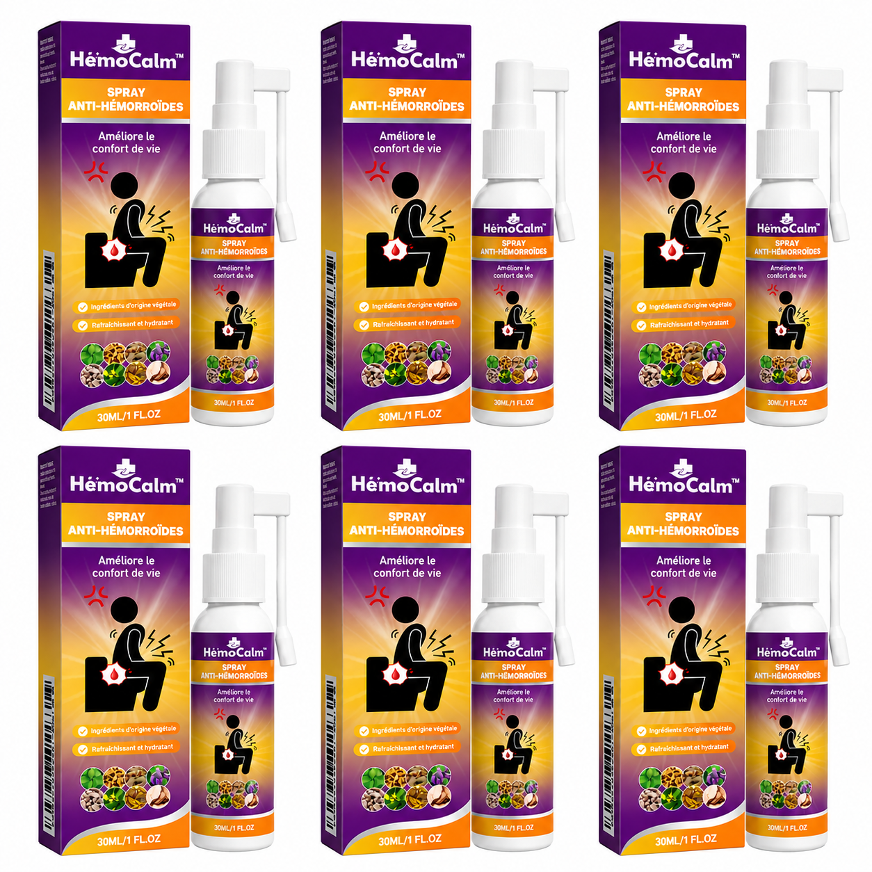 HémoCalm™ Spray Anti-Hémorroïdes | Apaisez brûlures et démangeaisons dès la 1ère application !