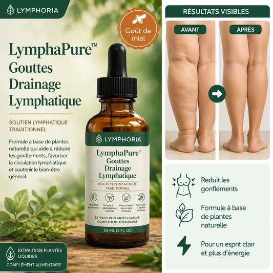 LymphaPure™ Gouttes Drainage Lymphatique | Détoxifiez votre corps et dégonflez en quelques jours !