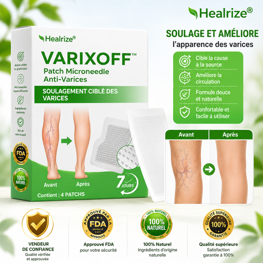 VarixOff™ Patch Microneedle Anti-Varices | Éliminez les varices, dégonflez vos jambes et retrouvez une peau lisse sans chirurgie !