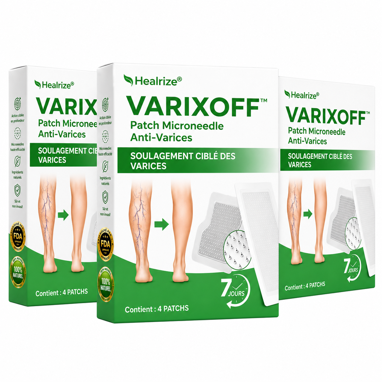 VarixOff™ Patch Microneedle Anti-Varices | Éliminez les varices, dégonflez vos jambes et retrouvez une peau lisse sans chirurgie !
