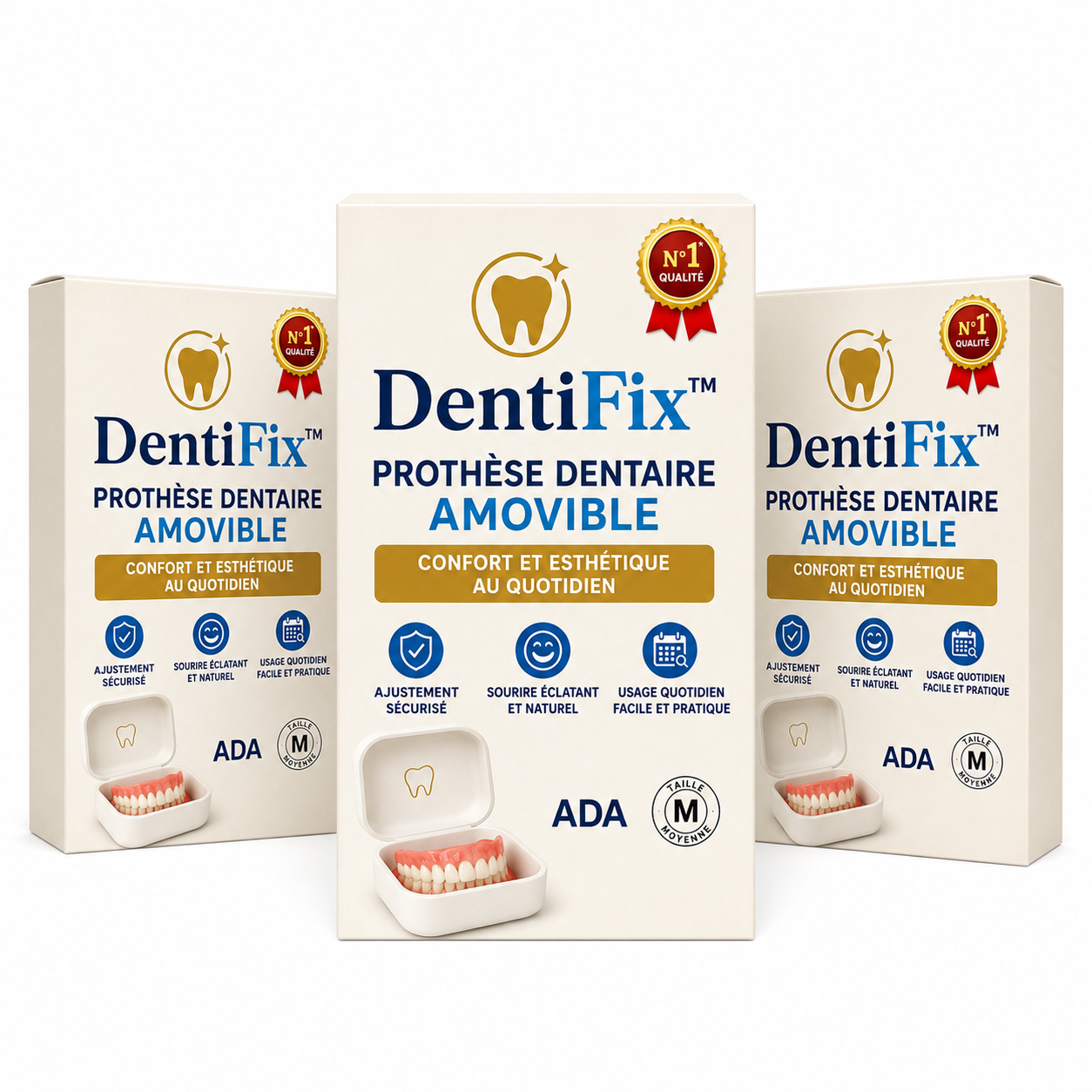 DentiFix™ Prothèse Dentaire Amovible | Remplacez les dents manquantes et retrouvez un sourire naturel !
