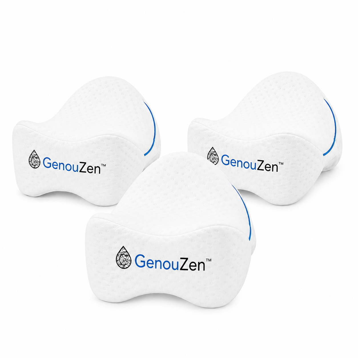 GenouZen™ Coussin Orthopédique Mémoire de Forme | Soulagez genoux, hanches, dos et sciatique dès les premières nuits !