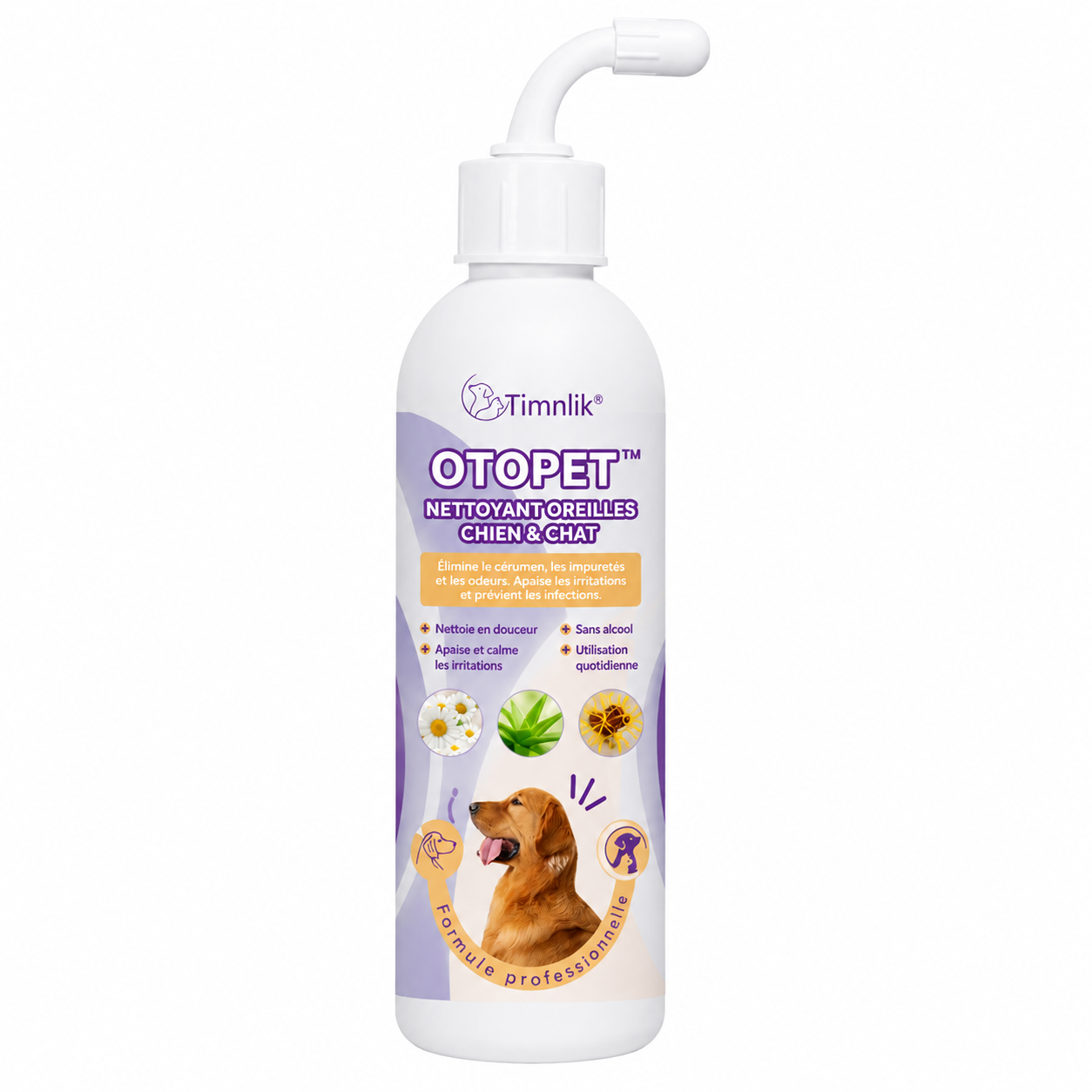 OtoPet™ Nettoyant Oreilles Chien & Chat | Éliminez cérumen, mauvaises odeurs et grattage en quelques gouttes !