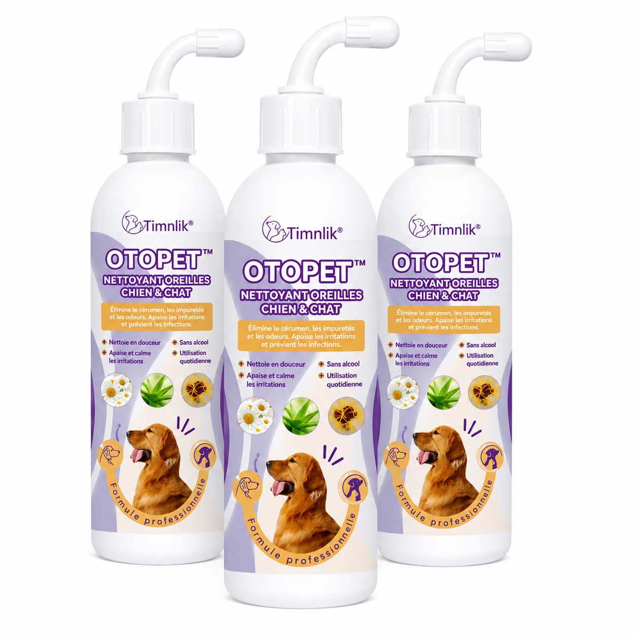 OtoPet™ Nettoyant Oreilles Chien & Chat | Éliminez cérumen, mauvaises odeurs et grattage en quelques gouttes !