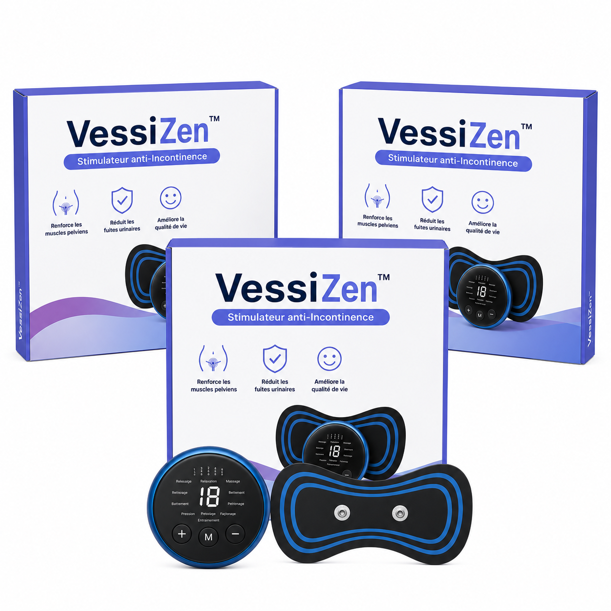 VessiZen™ Stimulateur anti-Incontinence | Reprenez le contrôle total de votre vessie en seulement 7 jours, sans honte, sans efforts !