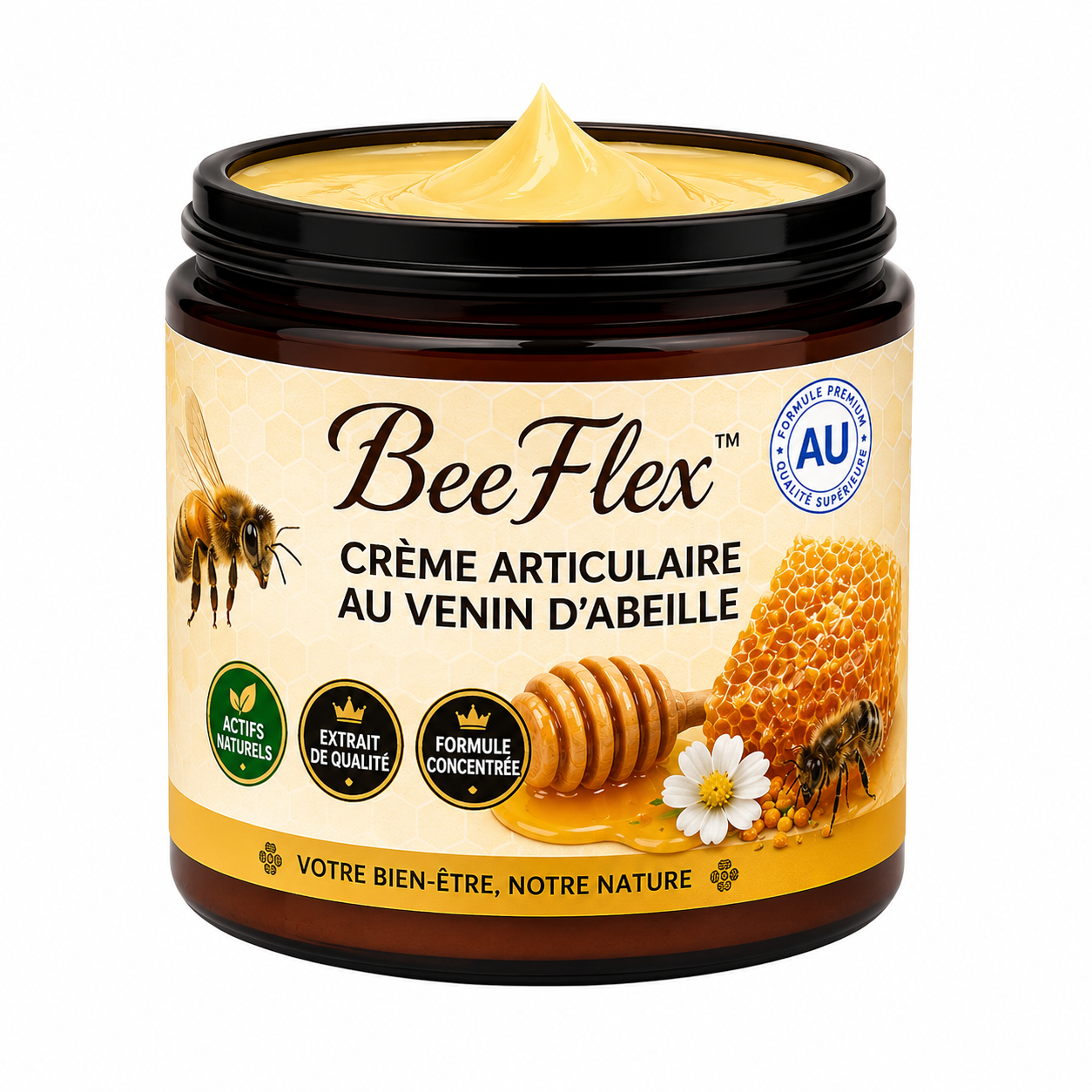 BeeFlex™ Crème Articulaire au Venin d’Abeille | Soulage les douleurs et libère vos articulations en 10 minutes !