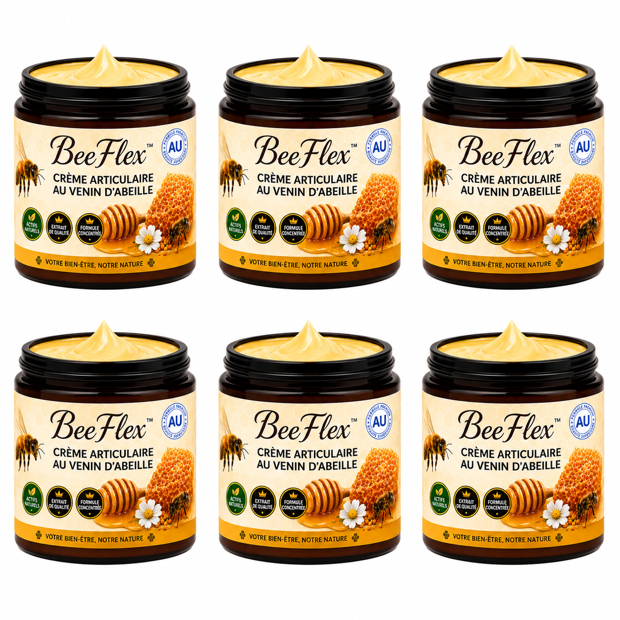 BeeFlex™ Crème Articulaire au Venin d’Abeille | Soulage les douleurs et libère vos articulations en 10 minutes !