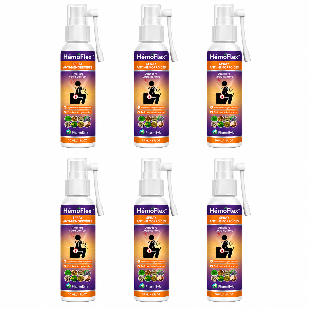 HémoFlex™ Spray Anti-Hémorroïdes | Éliminez les hémorroïdes dès la première application, sans pommade ni ordonnance !