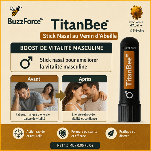 TitanBee™ Stick Nasal au Venin d'Abeille | Retrouvez une érection en 1 minute!