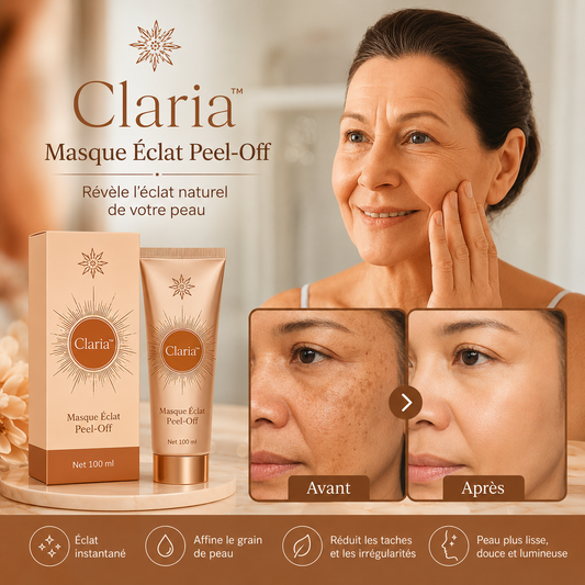 Claria™ Masque Éclat Peel-Off | Efface les taches brunes et l’hyperpigmentation en 7 jours!