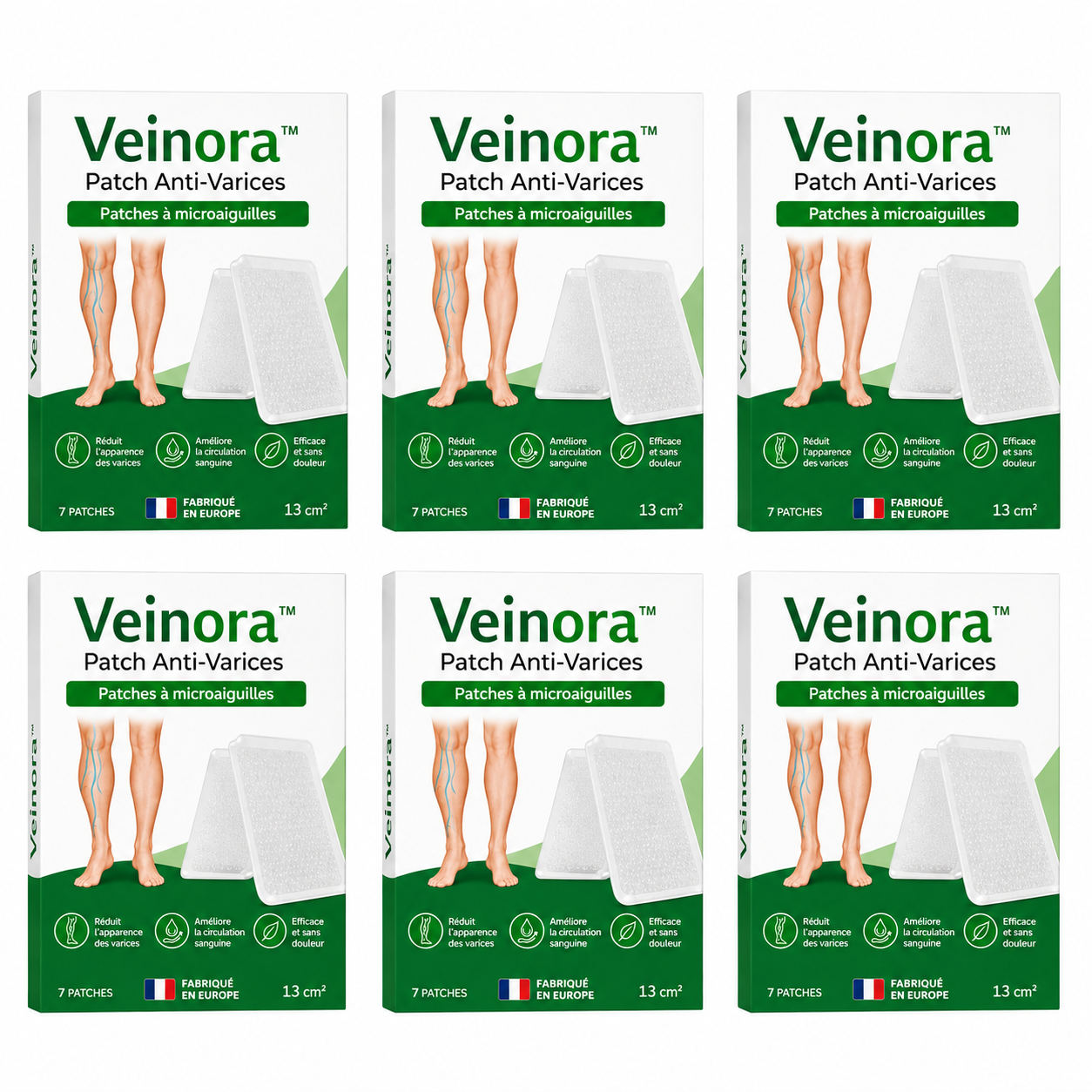 Veinora™ Patch Anti-Varices | Éliminez les varices visibles et retrouvez des jambes lisses en 7 jours chrono !