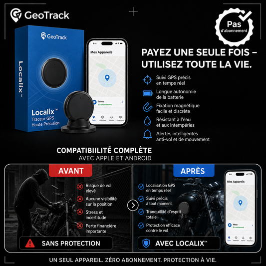 Localix™ Traceur GPS Haute Précision | Localisez en temps réel et protégez ce qui compte sans abonnement !