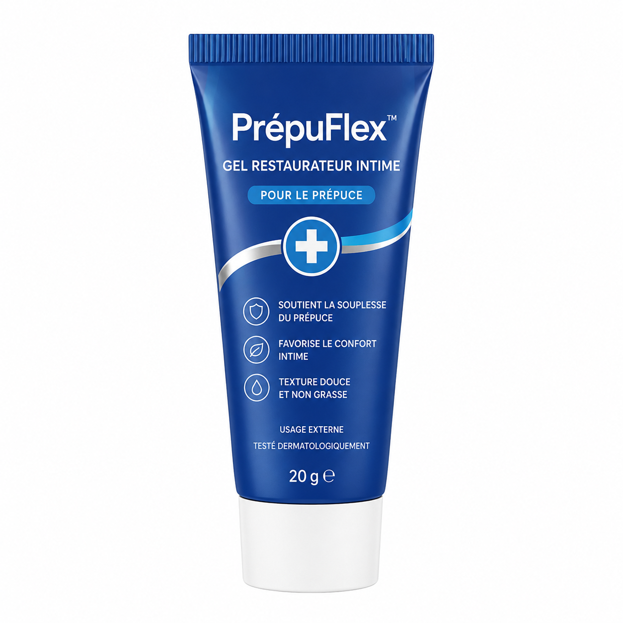 PrépuFlex™ Gel Restaurateur Intime | Restaure l’élasticité du prépuce en 7 jours, naturellement et sans douleur!