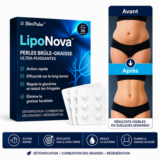 LipoNova™ Perles Brûle-Graisse Ultra-Puissantes | Éliminent 6 kg de graisse en 5 jours seulement!