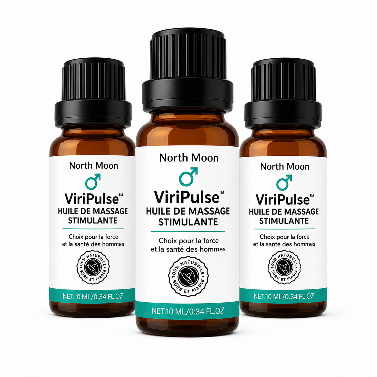 ViriPulse™ Huile de Massage Stimulante | Déchaîne des érections dures et puissantes en 3 minutes!