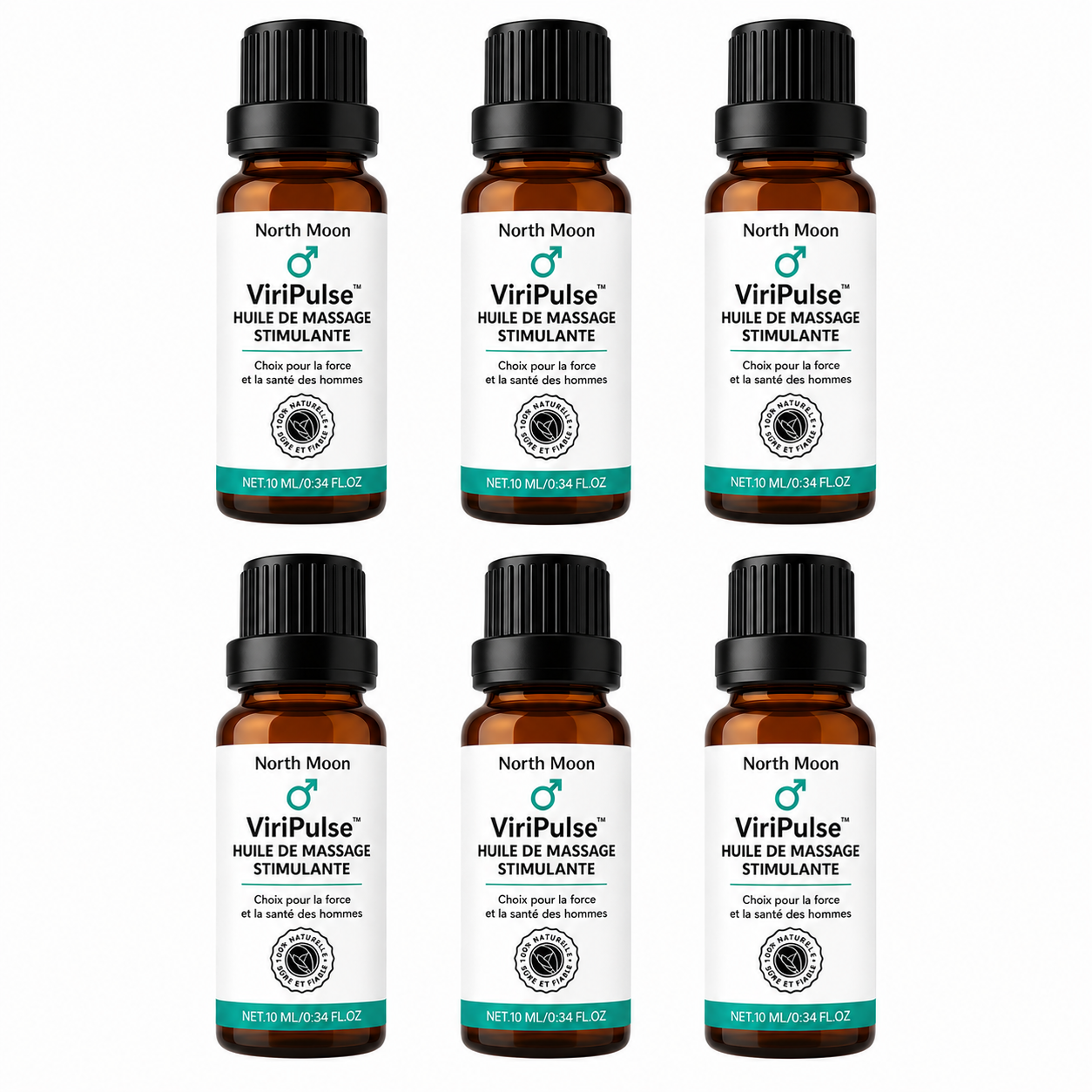 ViriPulse™ Huile de Massage Stimulante | Déchaîne des érections dures et puissantes en 3 minutes!