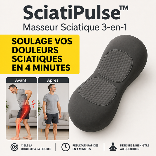 SciatiPulse™ Masseur Sciatique 3-en-1 | Supprime vos douleurs en 4 minutes chrono!