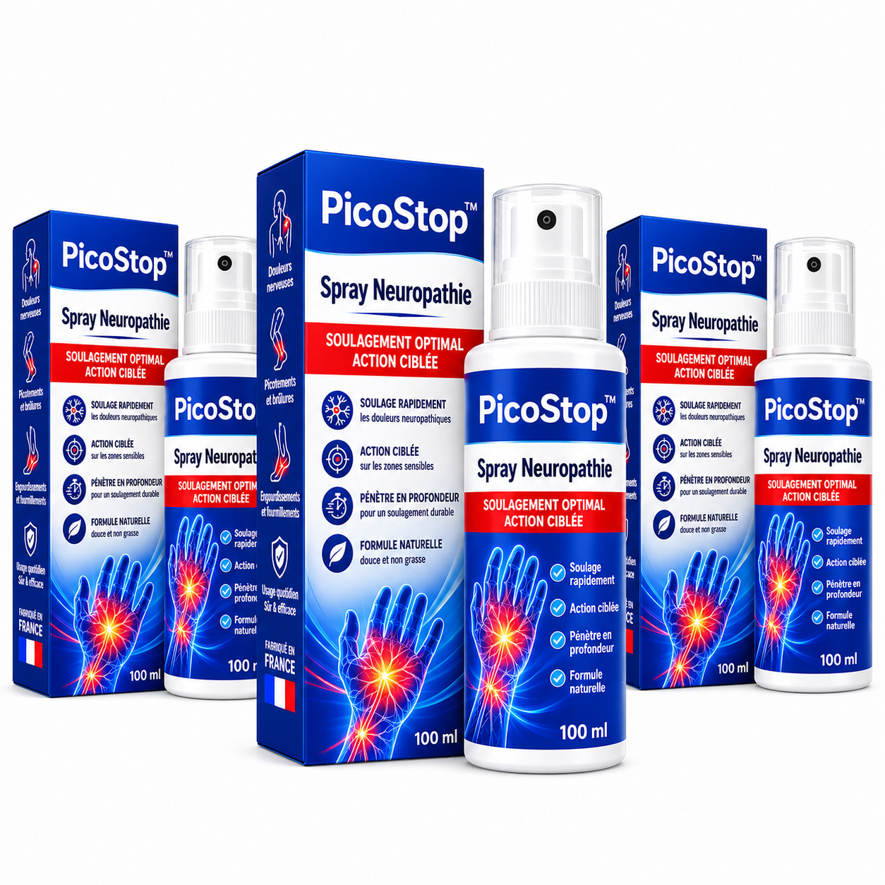 PicoStop™ Spray Neuropathie | Stoppez picotements et engourdissements dès la première application !