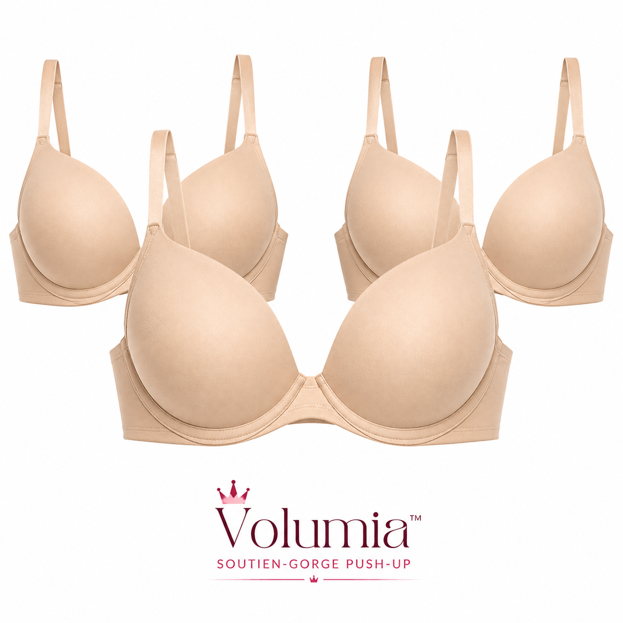 Volumia™ Soutien-Gorge Push-Up | Faites paraître vos seins plus gros, plus ronds et plus galbés en 30 secondes !