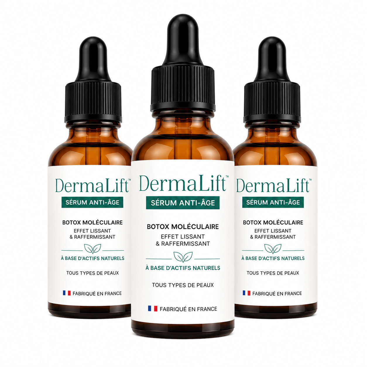 DermaLift™ Sérum Botox Moléculaire Anti-Âge | Effacez vos rides en 15 minutes, sans aiguilles ni douleur !