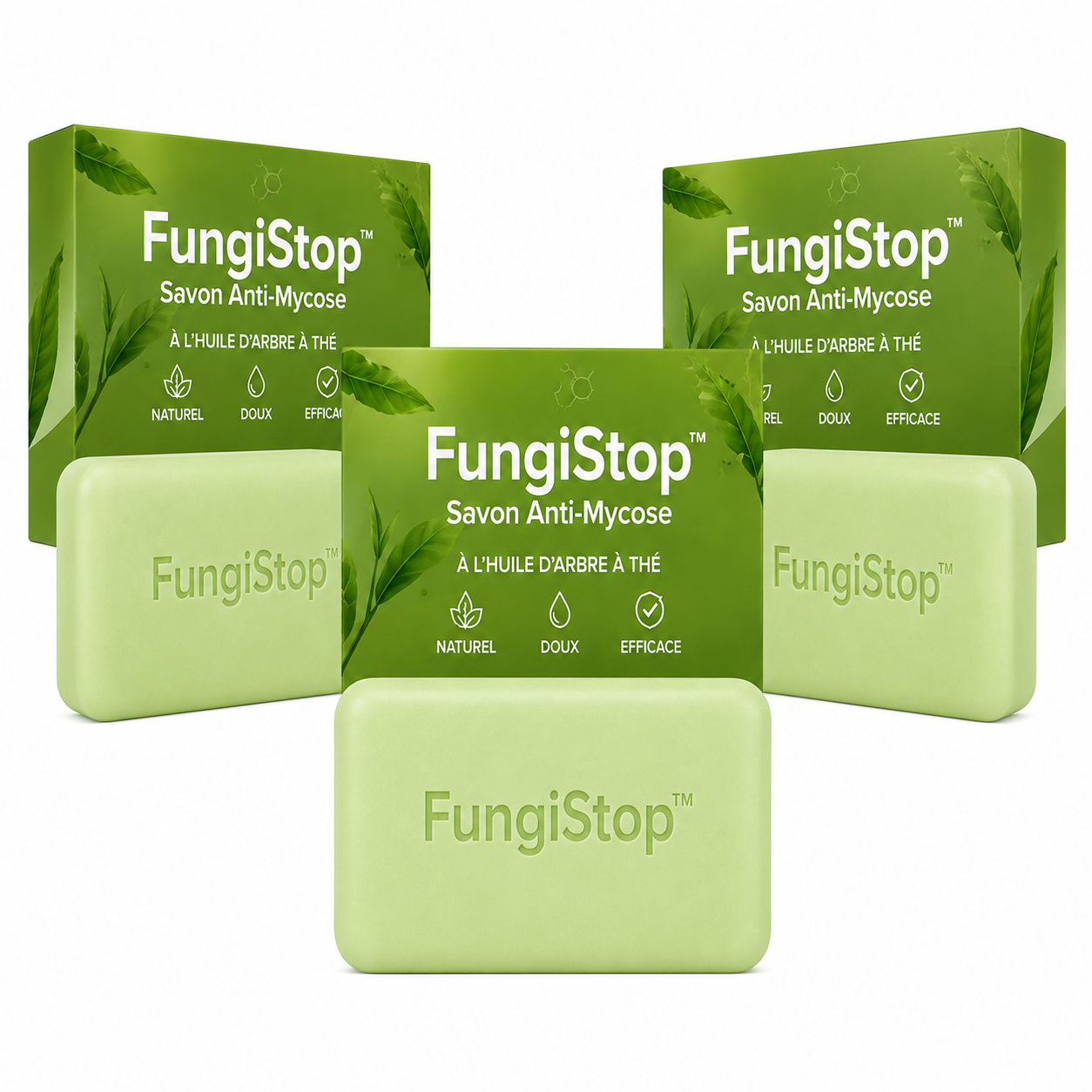 FungiStop™ Savon Anti-Mycose | Stoppez les démangeaisons et éliminez les champignons en 7 jours !