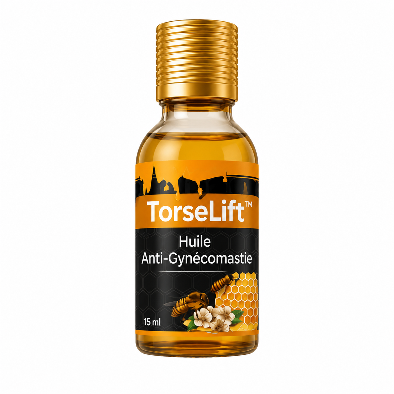 TorseLift™ Huile Anti-Gynécomastie | Éliminez la graisse et retrouvez un torse plat en 10 minutes !