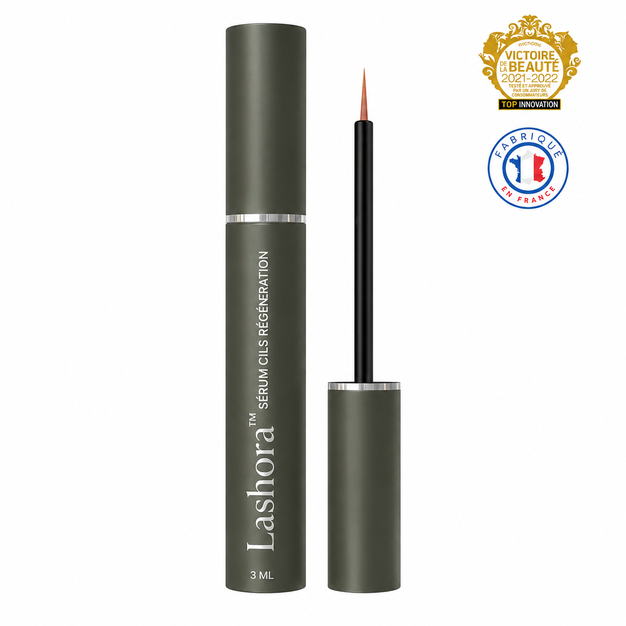 Lashora™ Sérum Cils Régénération | Des cils plus longs, plus denses et plus noirs en 11 jours !
