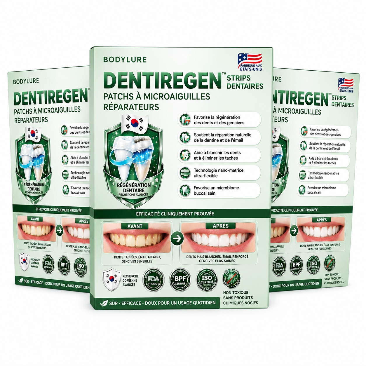 DentiRegen™ Strips Dentaires | Réparez vos dents et stoppez les gencives qui saignent en 7 jours !