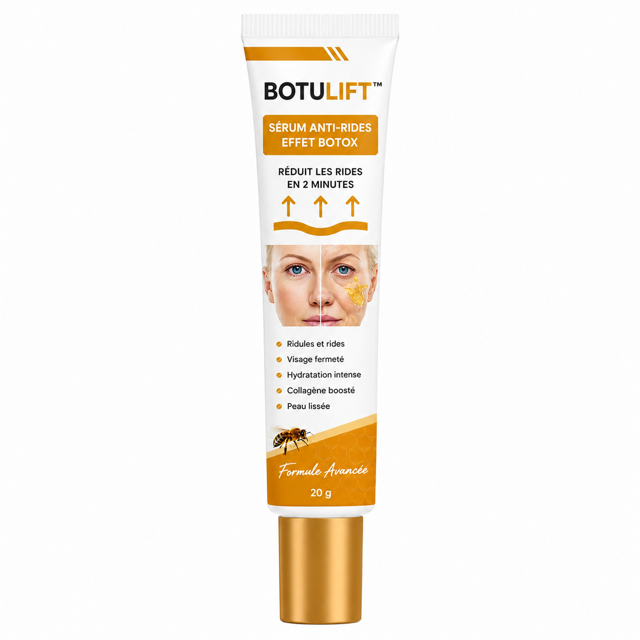Botulift™ Sérum Anti-Rides Effet Botox | Lissez vos rides, retendez votre peau et paraissez plus jeune en 2 minutes, sans injection !