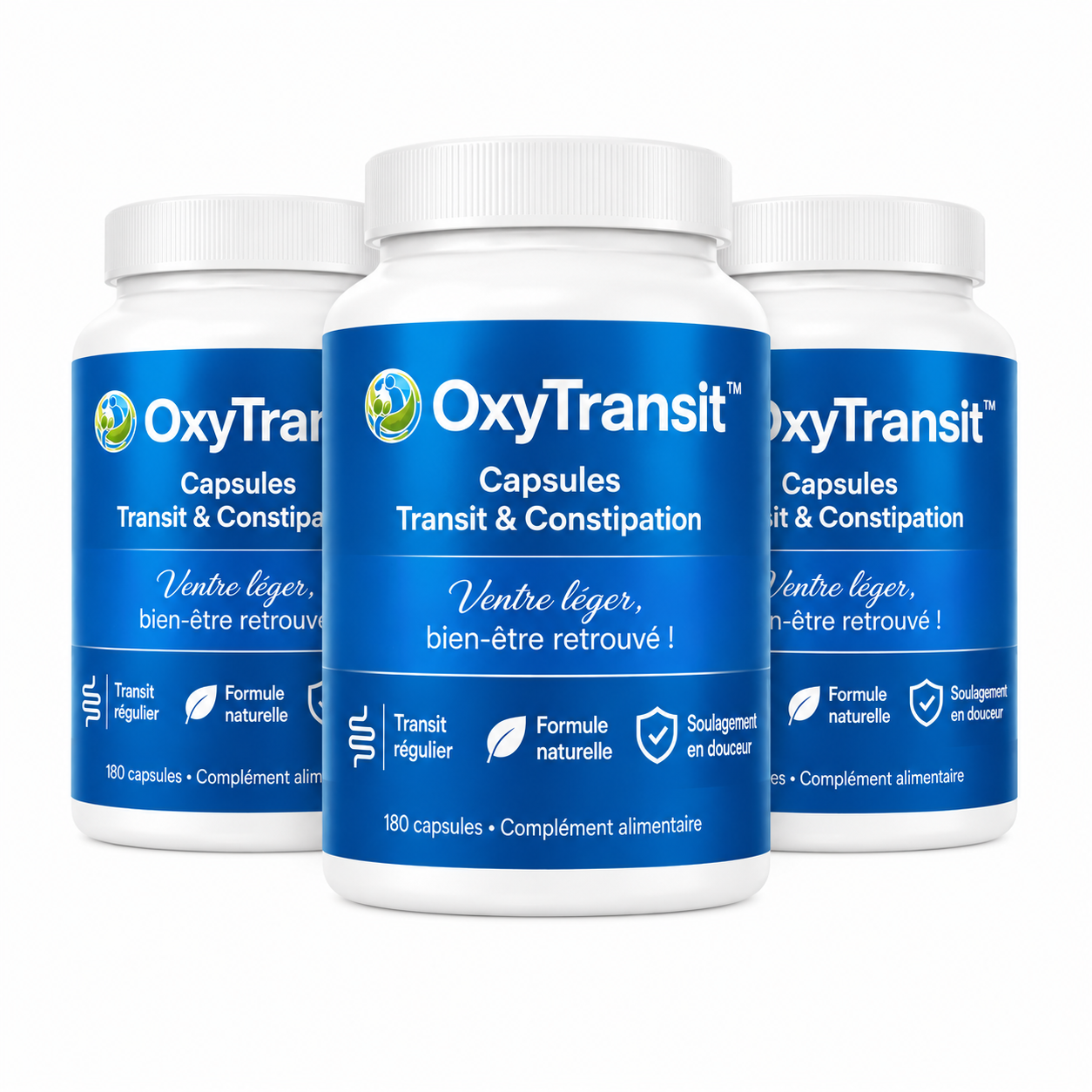 OxyTransit™ Capsules Transit & Constipation | Dissout en douceur les déchets accumulés en seulement 24 heures !