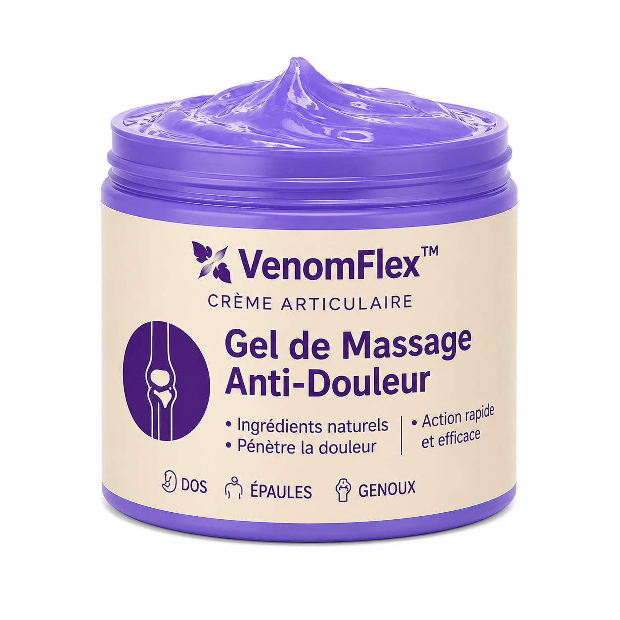 VenomFlex™ Crème Articulaire | Stoppe les douleurs au genou et restaure la souplesse des articulations en 48 heures !