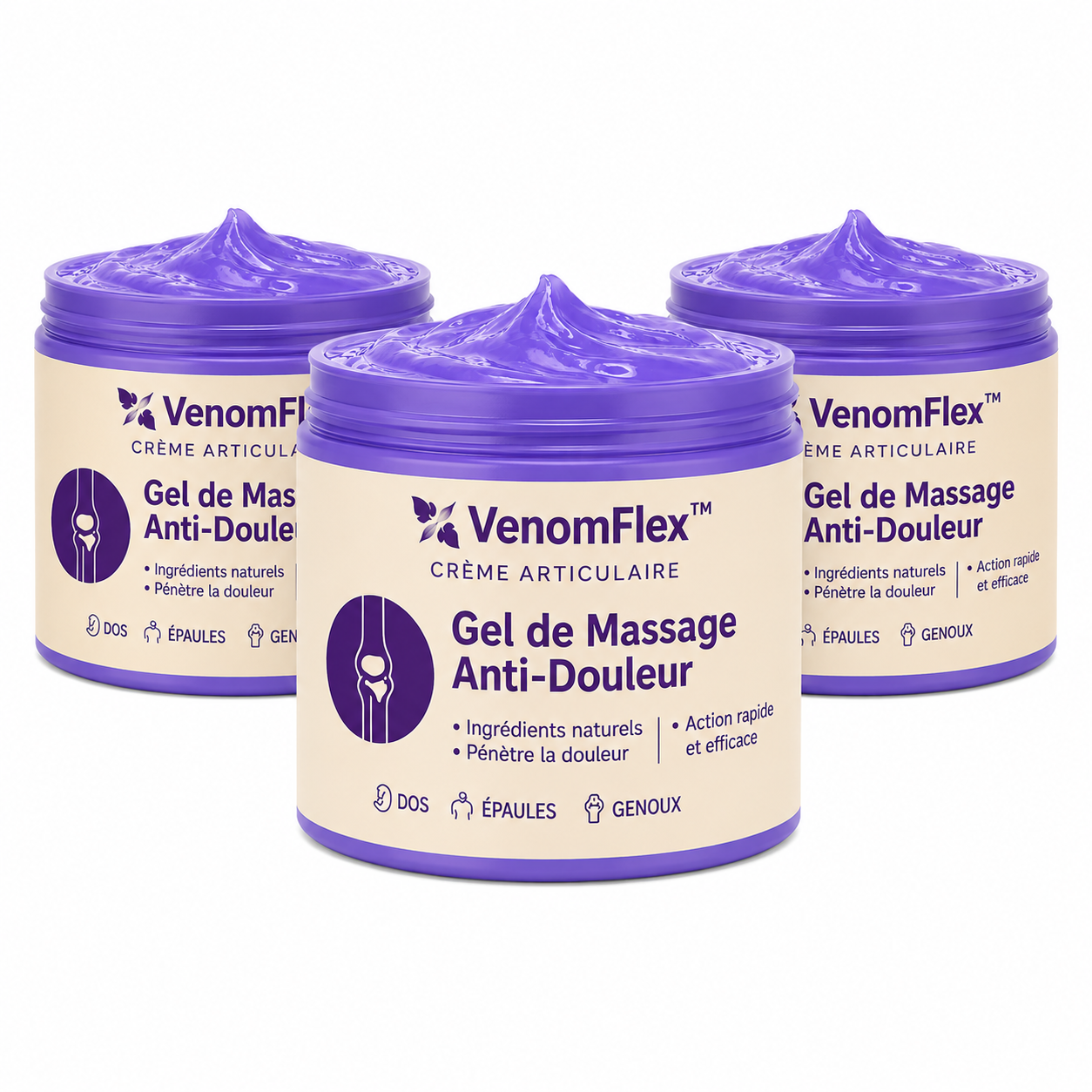 VenomFlex™ Crème Articulaire | Stoppe les douleurs au genou et restaure la souplesse des articulations en 48 heures !