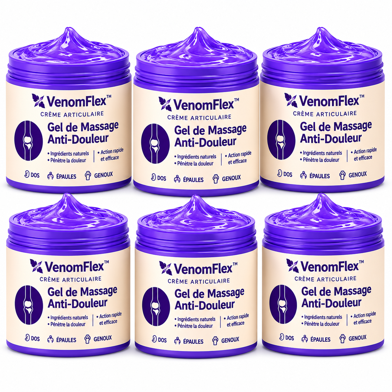 VenomFlex™ Crème Articulaire | Stoppe les douleurs au genou et restaure la souplesse des articulations en 48 heures !