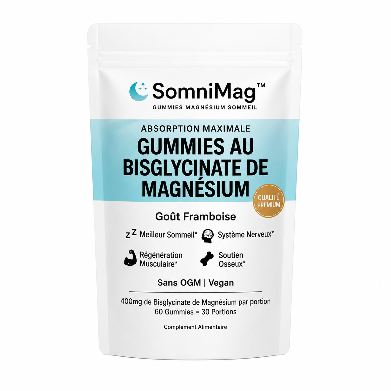 SomniMag™ Gummies Magnésium Sommeil | Dormez profondément et stoppez les réveils nocturnes !
