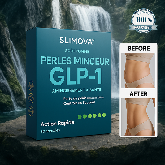 Slimova™ Perles Minceur GLP-1 Ultra-Concentrées | Élimine les toxines et fait perdre du poids en 10 minutes!