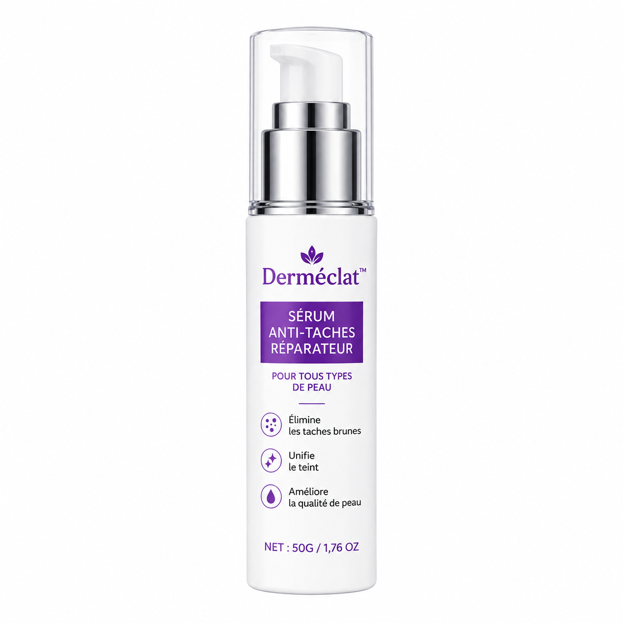 Derméclat™ Sérum Anti-Taches Réparateur | Effacez vos taches brunes en 72 heures et révélez une peau éclatante !