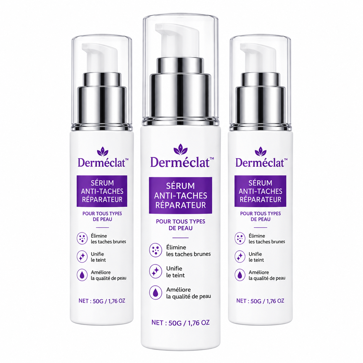 Derméclat™ Sérum Anti-Taches Réparateur | Effacez vos taches brunes en 72 heures et révélez une peau éclatante !