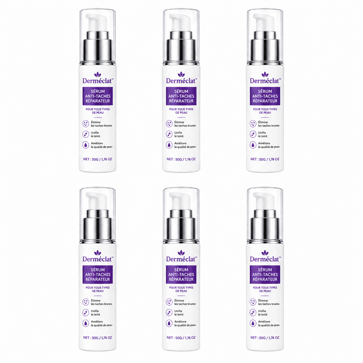 Derméclat™ Sérum Anti-Taches Réparateur | Effacez vos taches brunes en 72 heures et révélez une peau éclatante !