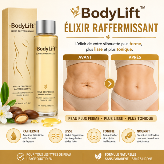BodyLift™ Élixir Raffermissant | Réduit le relâchement cutané et les signes de l'âge de 98 % en seulement 7 jours !