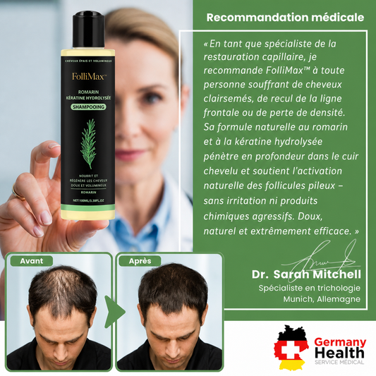 FolliMax™ Sérum Accélérateur de Repousse | Comblez les zones clairsemées et retrouvez une masse capillaire épaisse en 14 jours chrono !