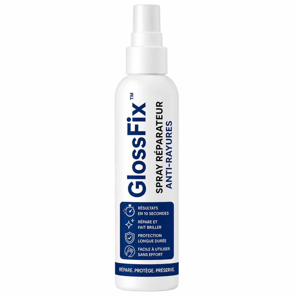 GlossFix™ Spray Réparateur Anti-Rayures | Efface les éraflures en 10 secondes, sans repeindre !