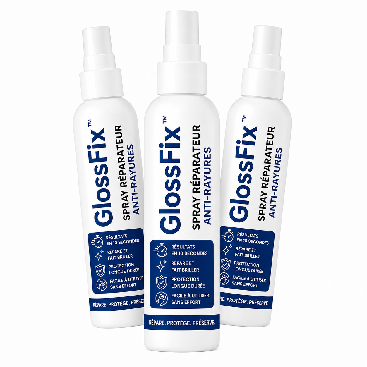 GlossFix™ Spray Réparateur Anti-Rayures | Efface les éraflures en 10 secondes, sans repeindre !
